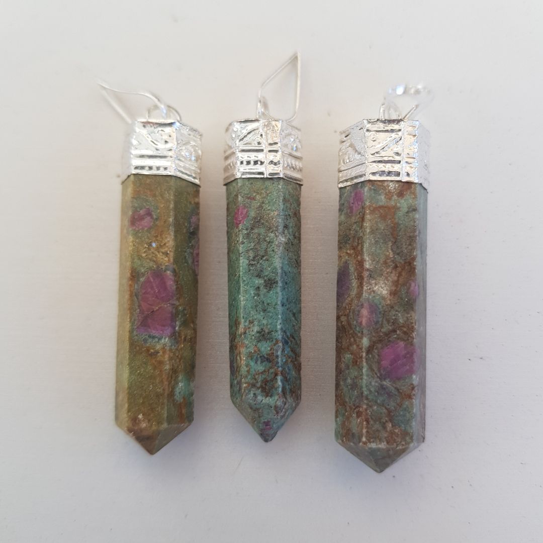 Ruby Fuschite - Cap Point Pendant