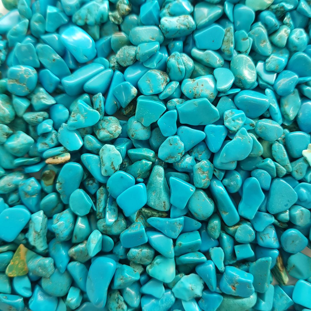 Reconstituted Turquoise (Dark) Chips - 500g
