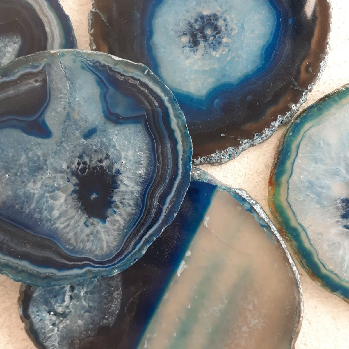 Agate Slice - Blue 8-10cm