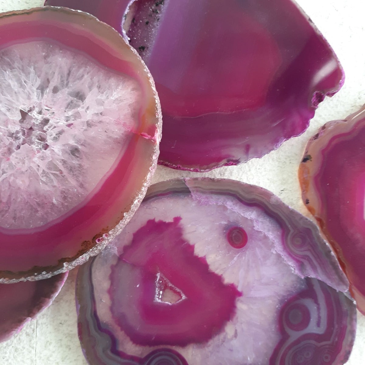 Agate Slice - Pink 8-10cm