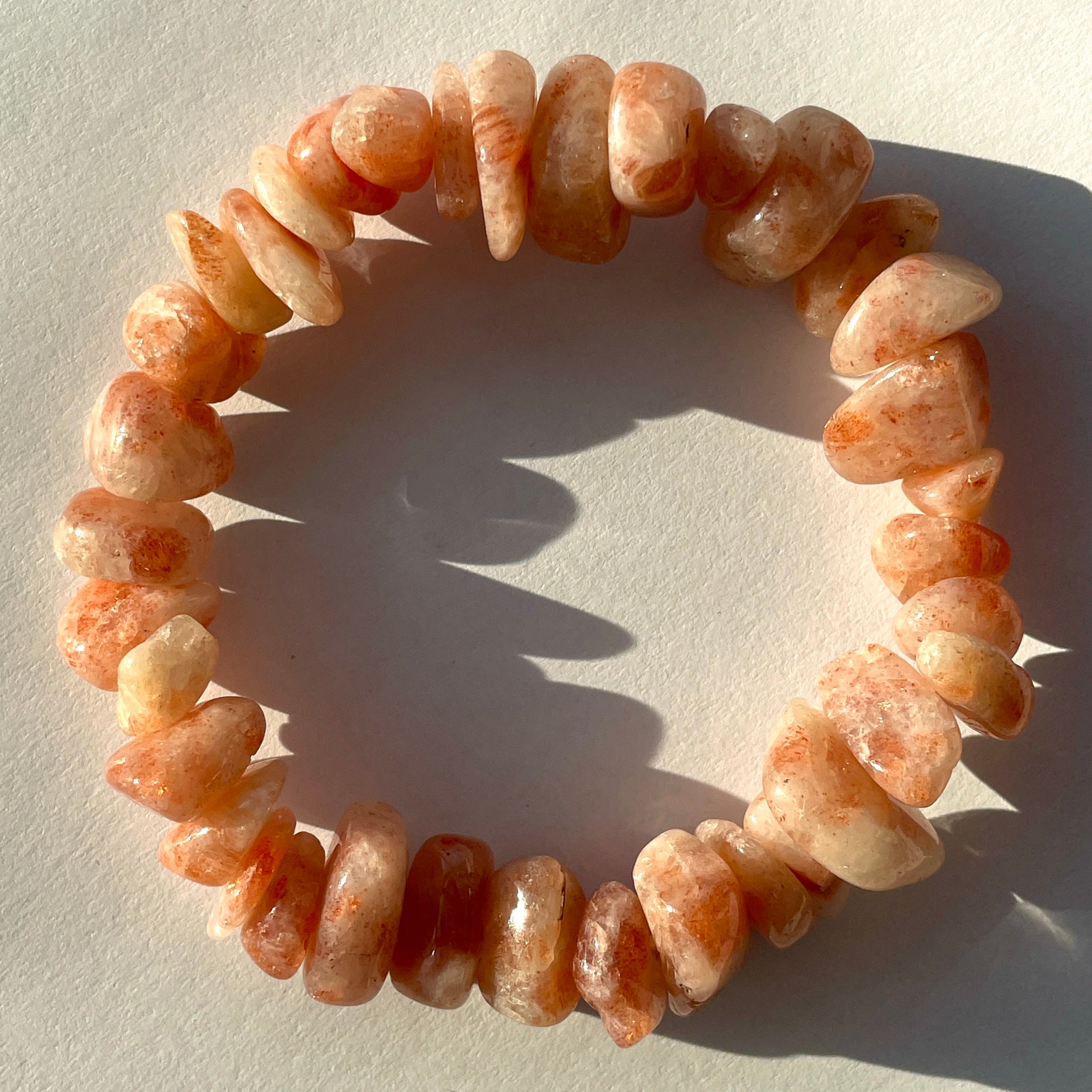 Sunstone Chip Bracelet - Large