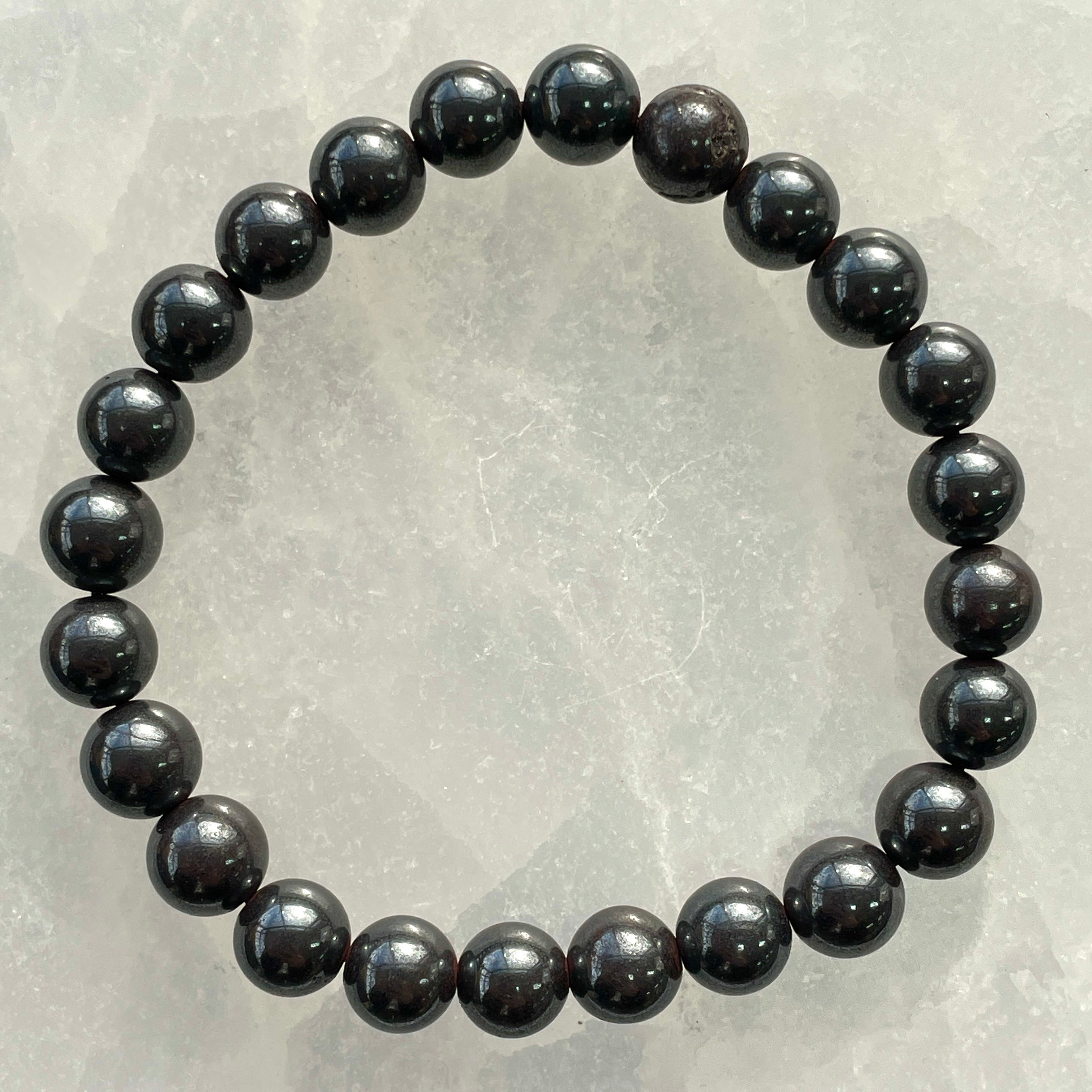Hematite Beads Bracelet 8mm