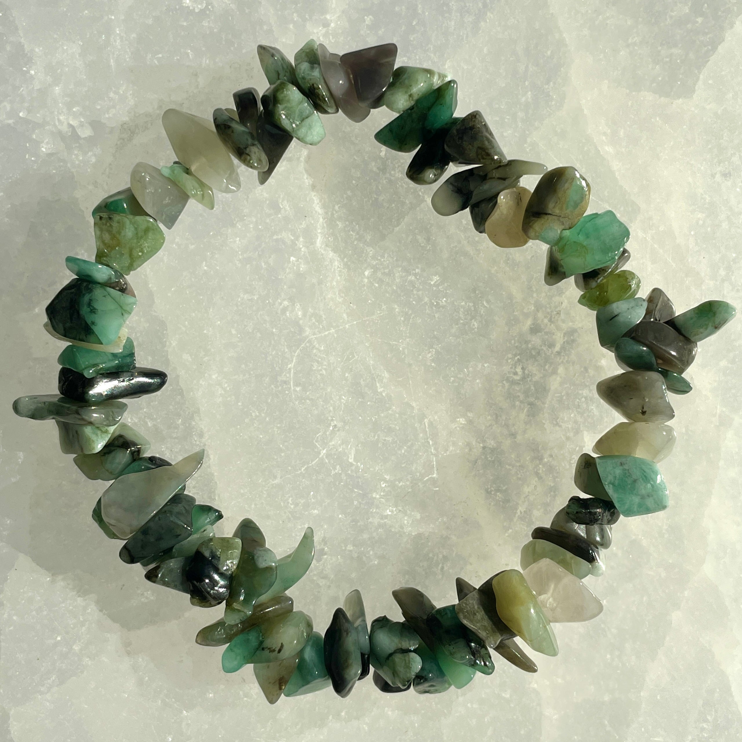Emerald Chip Bracelet