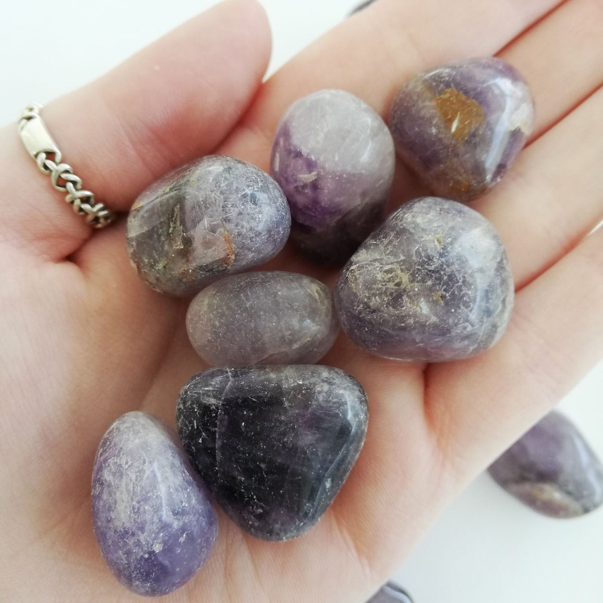 Amethyst Tumbled 250g (Ind)-‘B’ (15-20pc)