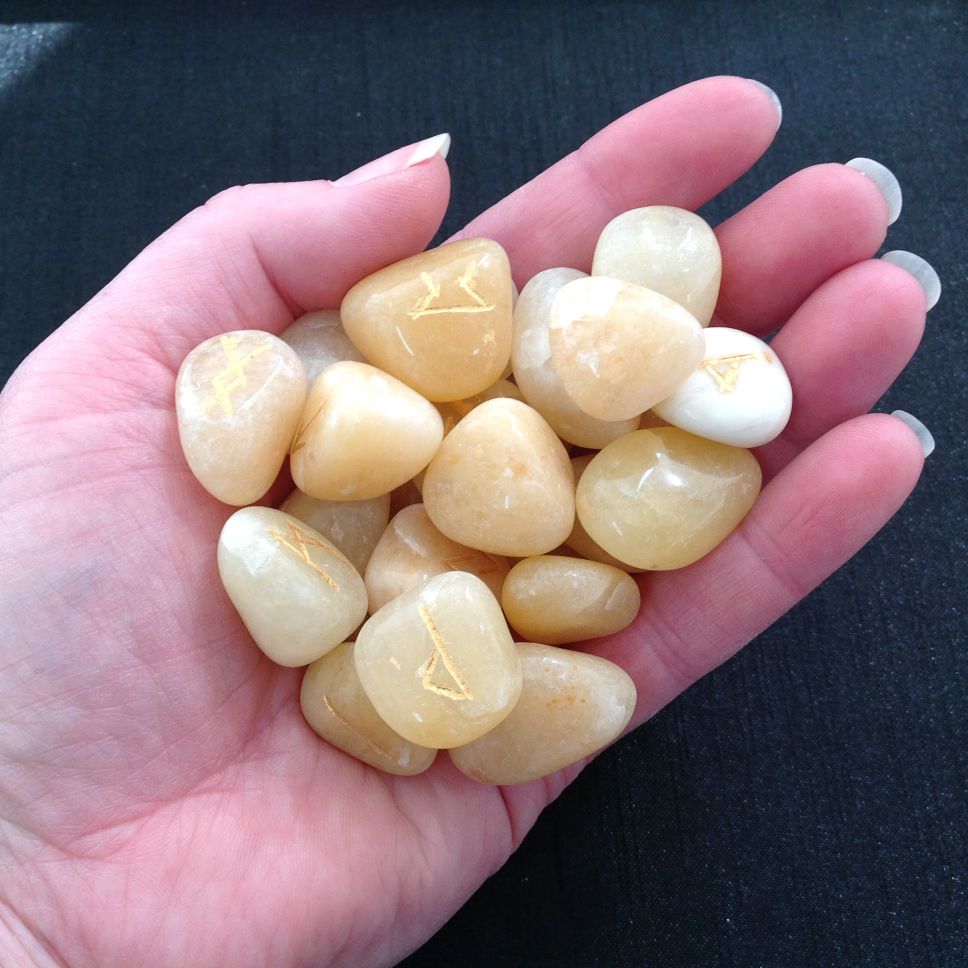 Runes Yellow Aventurine Set