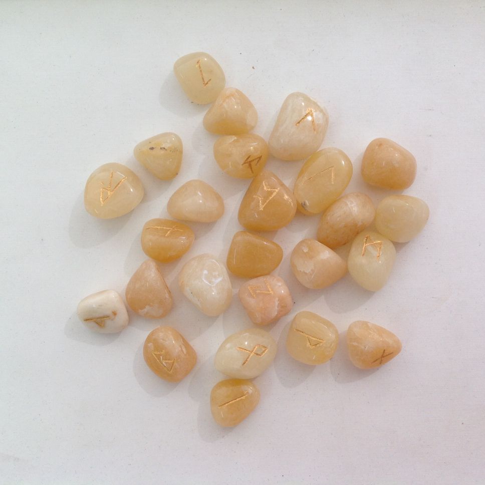 Runes Yellow Aventurine Set
