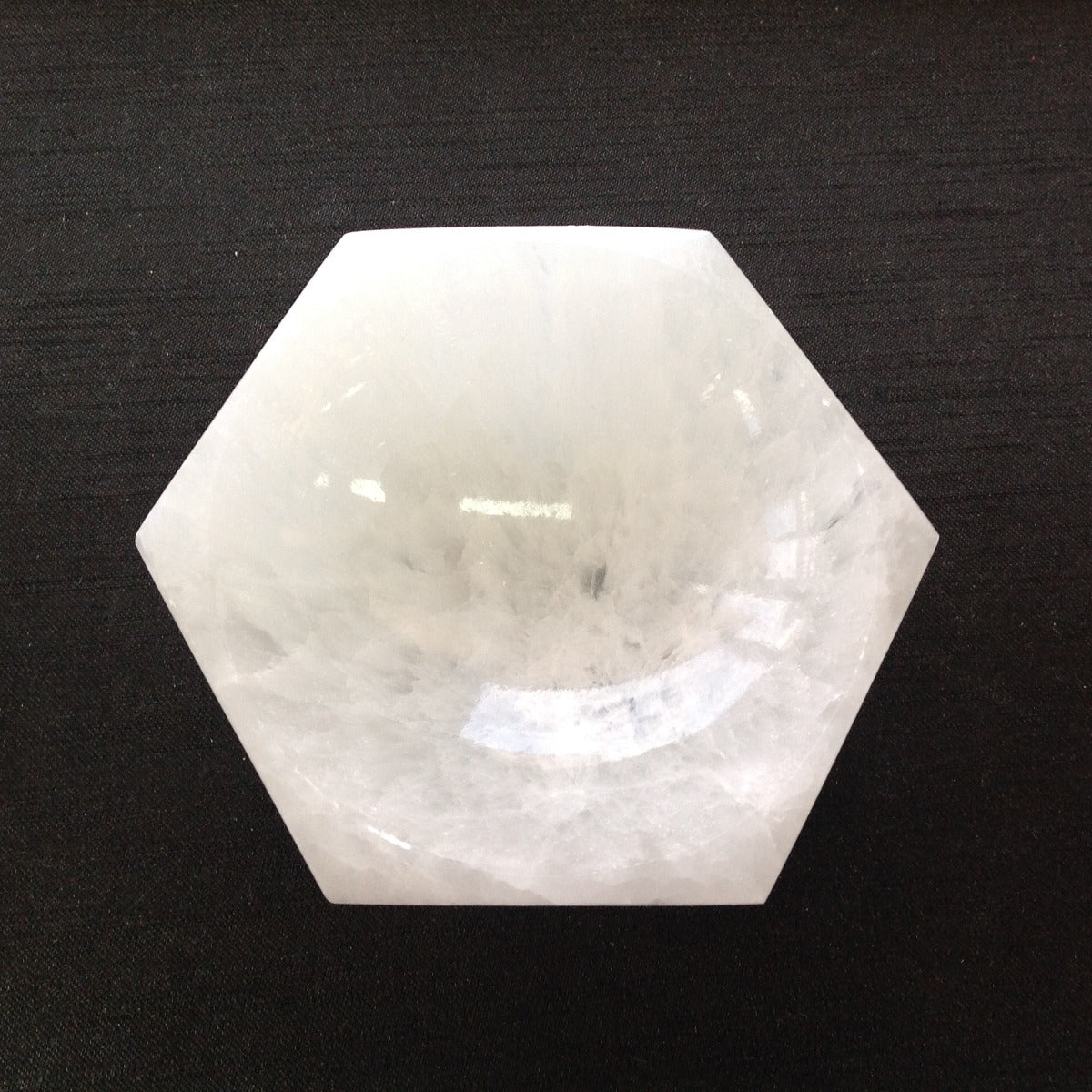 Selenite Bowl - Hexagon - 8-10cm