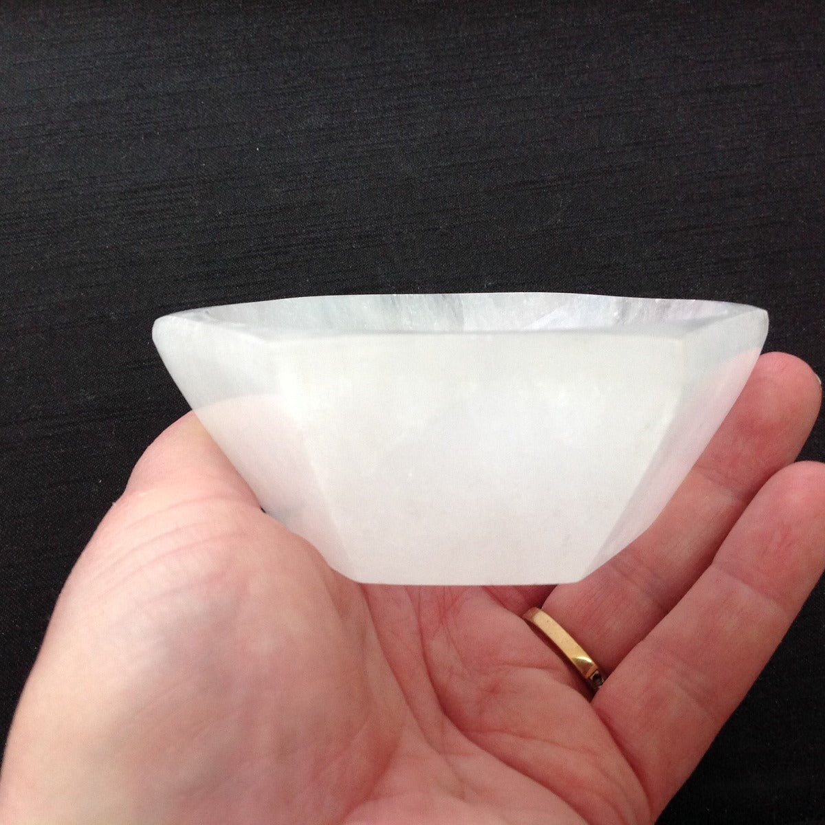 Selenite Bowl - Hexagon - 8-10cm