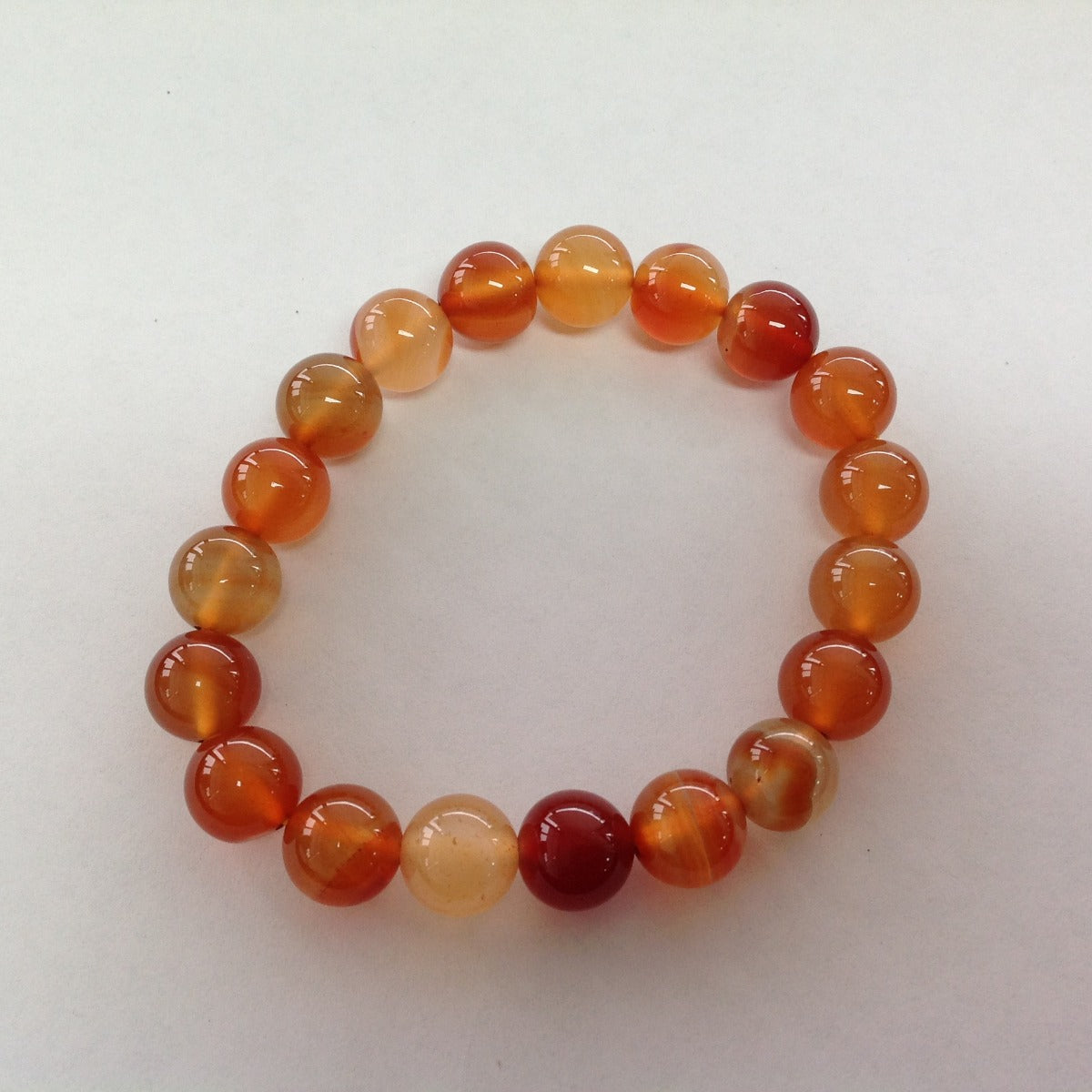 Carnelian Beads Bracelet - 10mm
