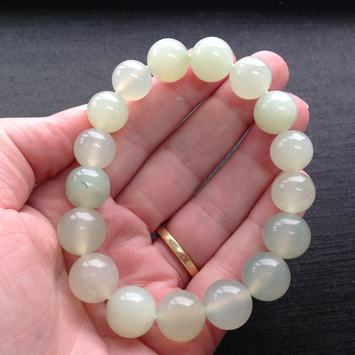 Jade Beads Bracelet - 12mm