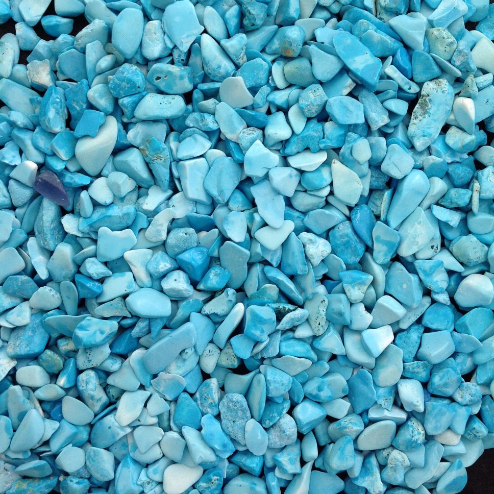 Howlite Turquoise Chips 200gms