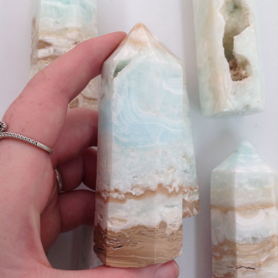 Caribbean Calcite & Aragonite Generator-8-10cm