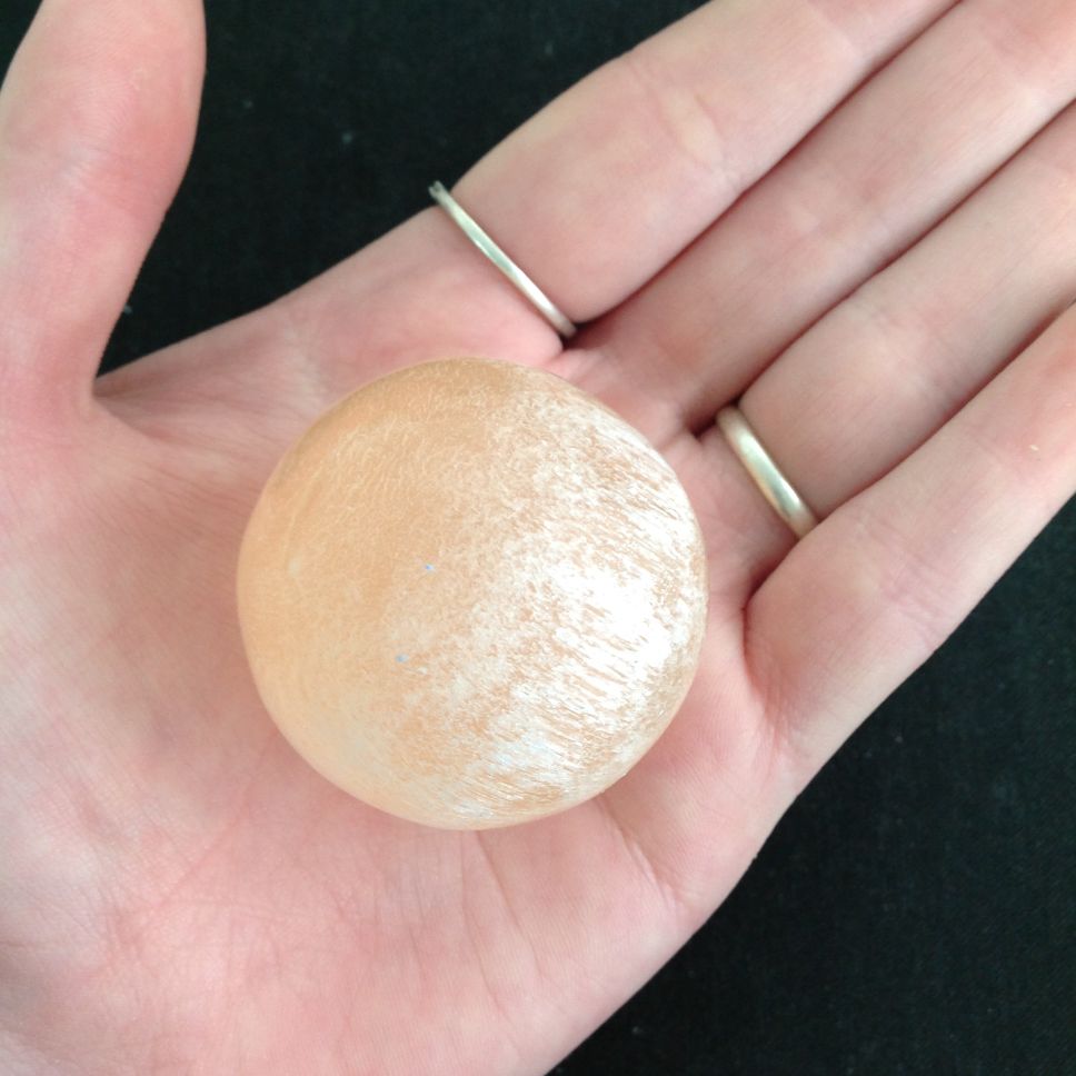 Selenite Sphere - Peach - 4-5cm
