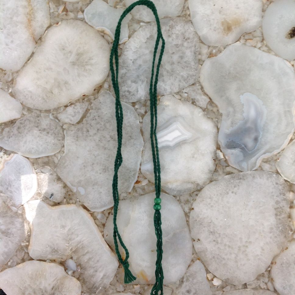 Net Cage Necklace - GREEN