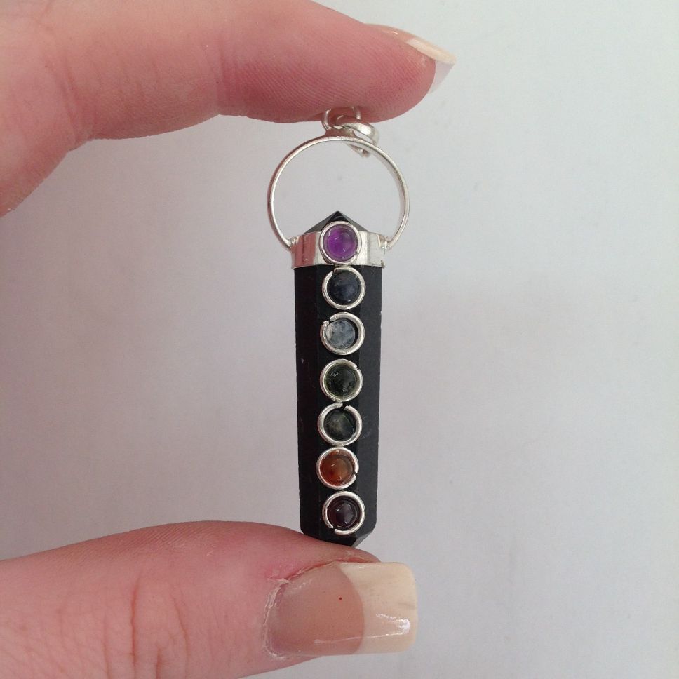Black Tourmaline - Chakra Pendant DT
