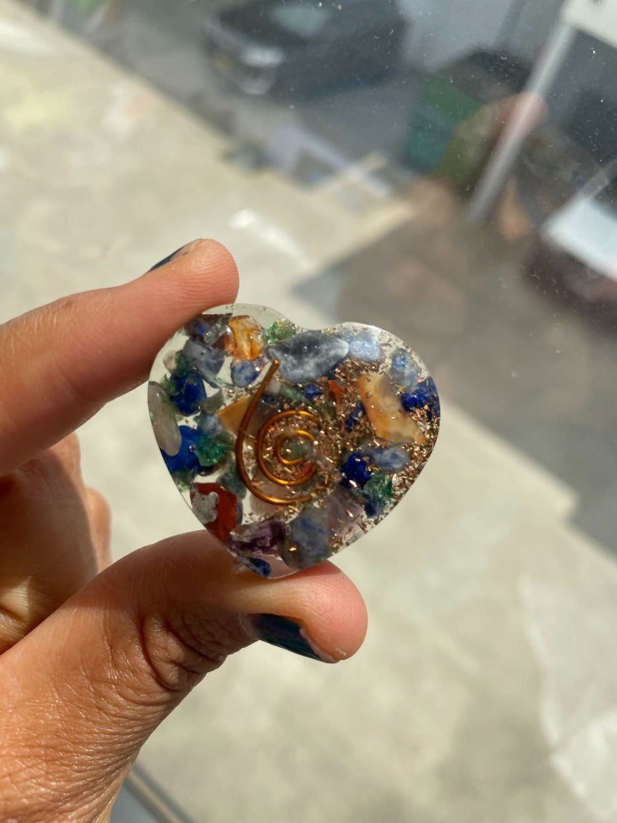 Orgonite Heart - Mix - SM