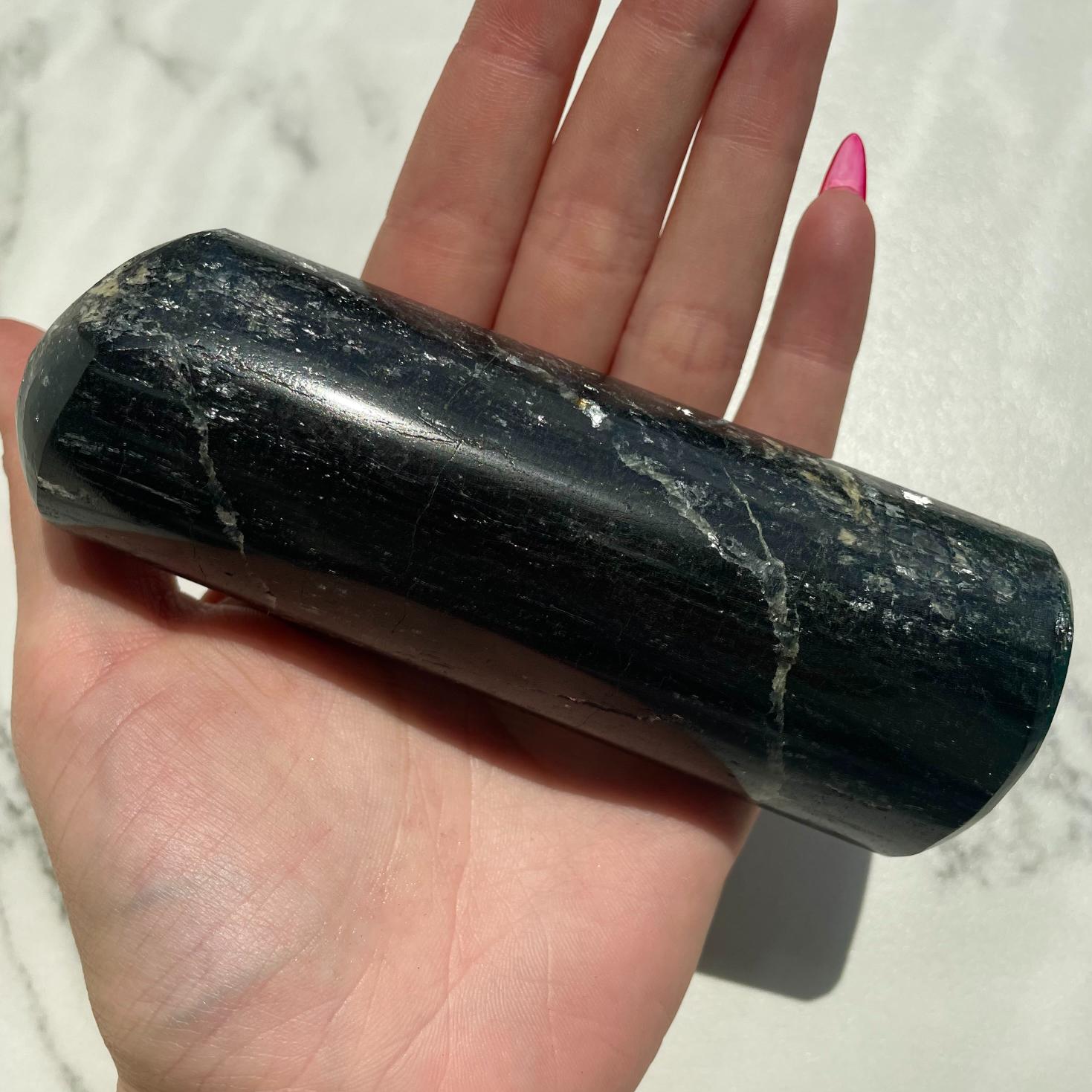 Black Tourmaline Polished Freeform - BT23