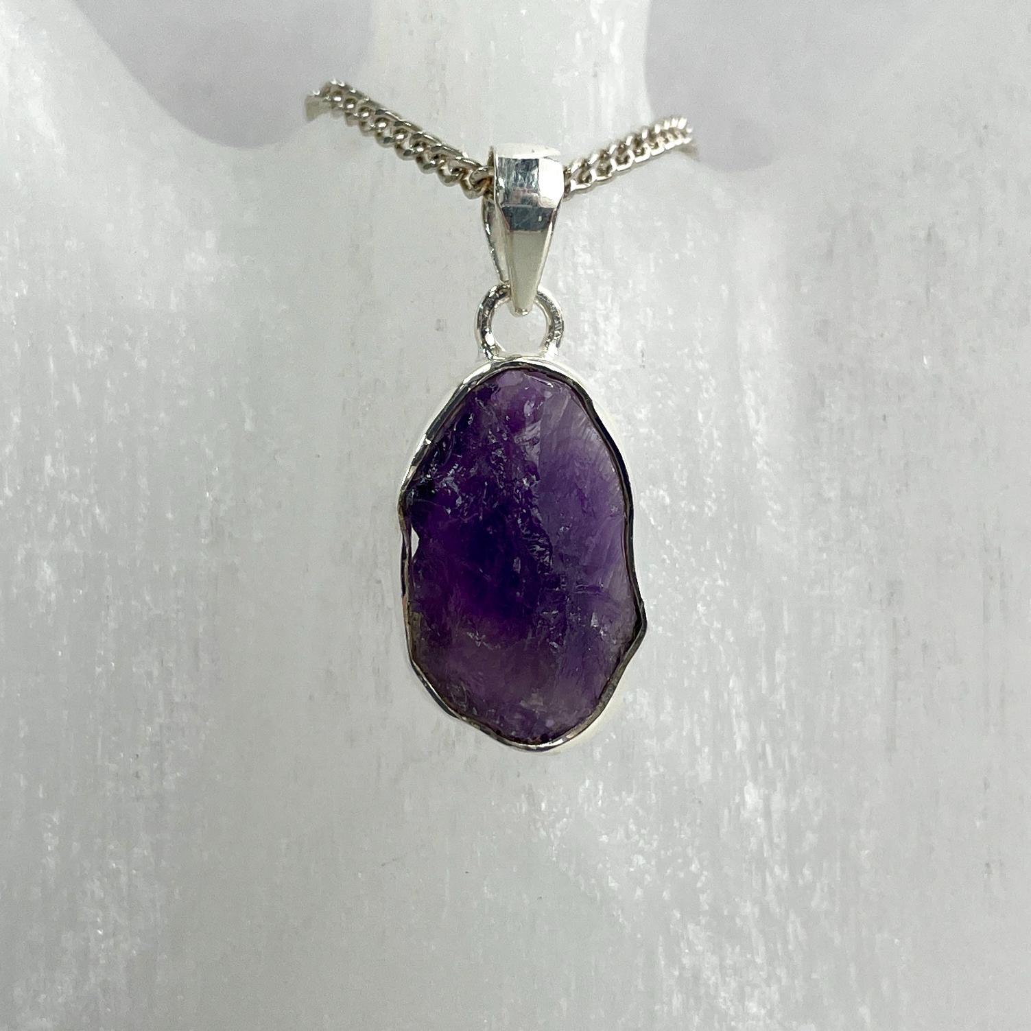 Sterling Silver Pendant - Amethyst - SP30