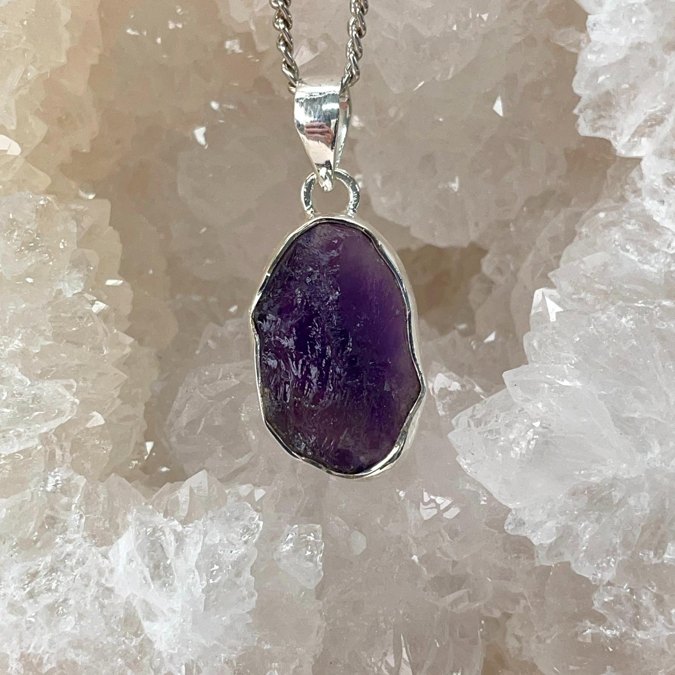 Sterling Silver Pendant - Amethyst - SP30
