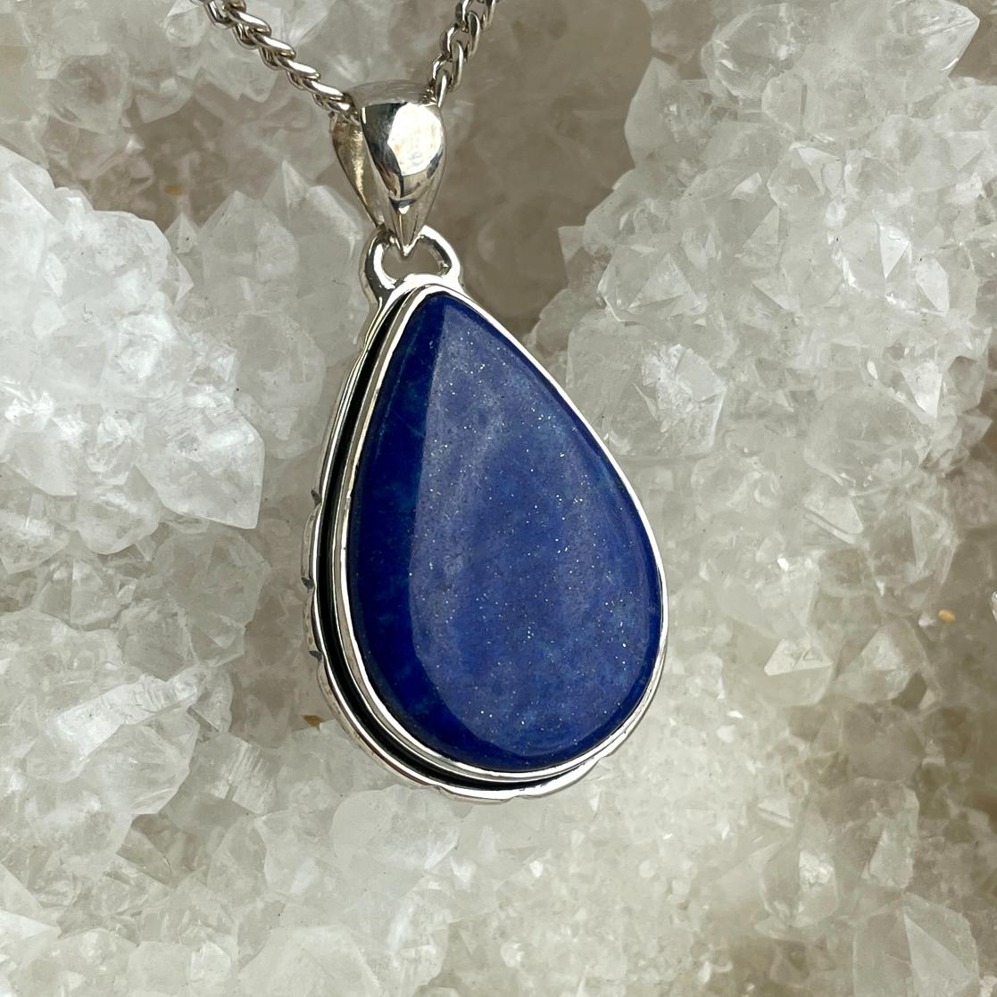 Sterling Silver Pendant - Lapis Lazuli - SP52