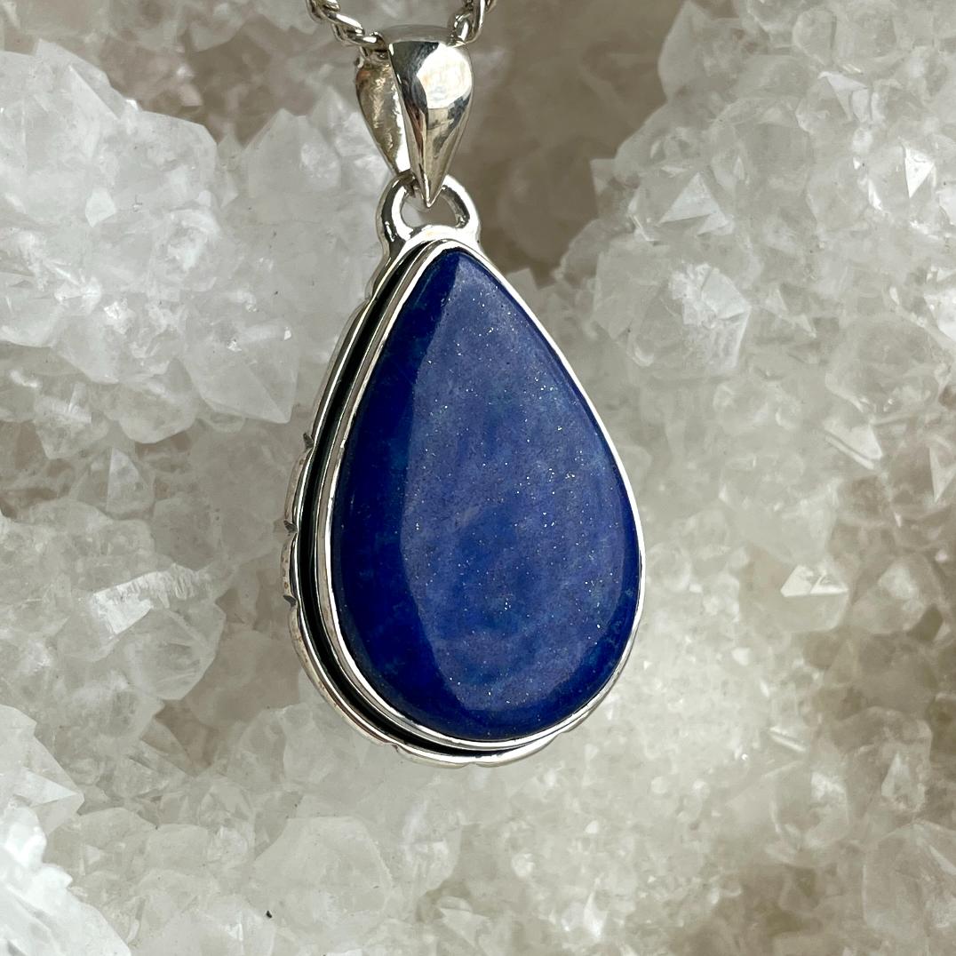 Sterling Silver Pendant - Lapis Lazuli - SP52