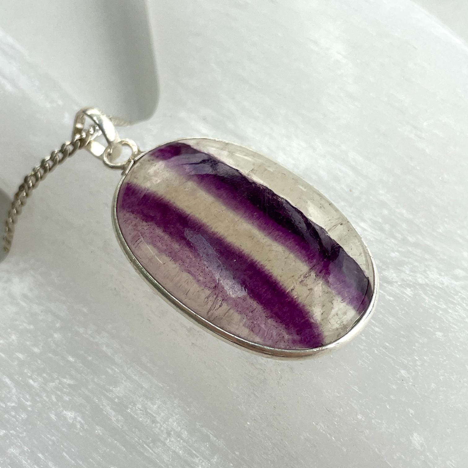 Sterling Silver Pendant - Fluorite LRG - SP60