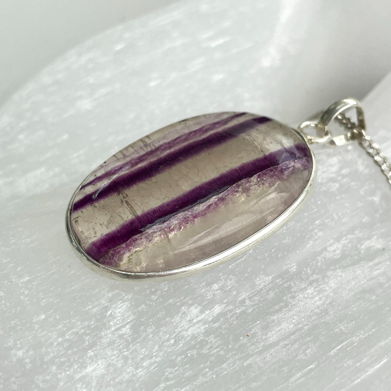 Sterling Silver Pendant - Fluorite LRG - SP60
