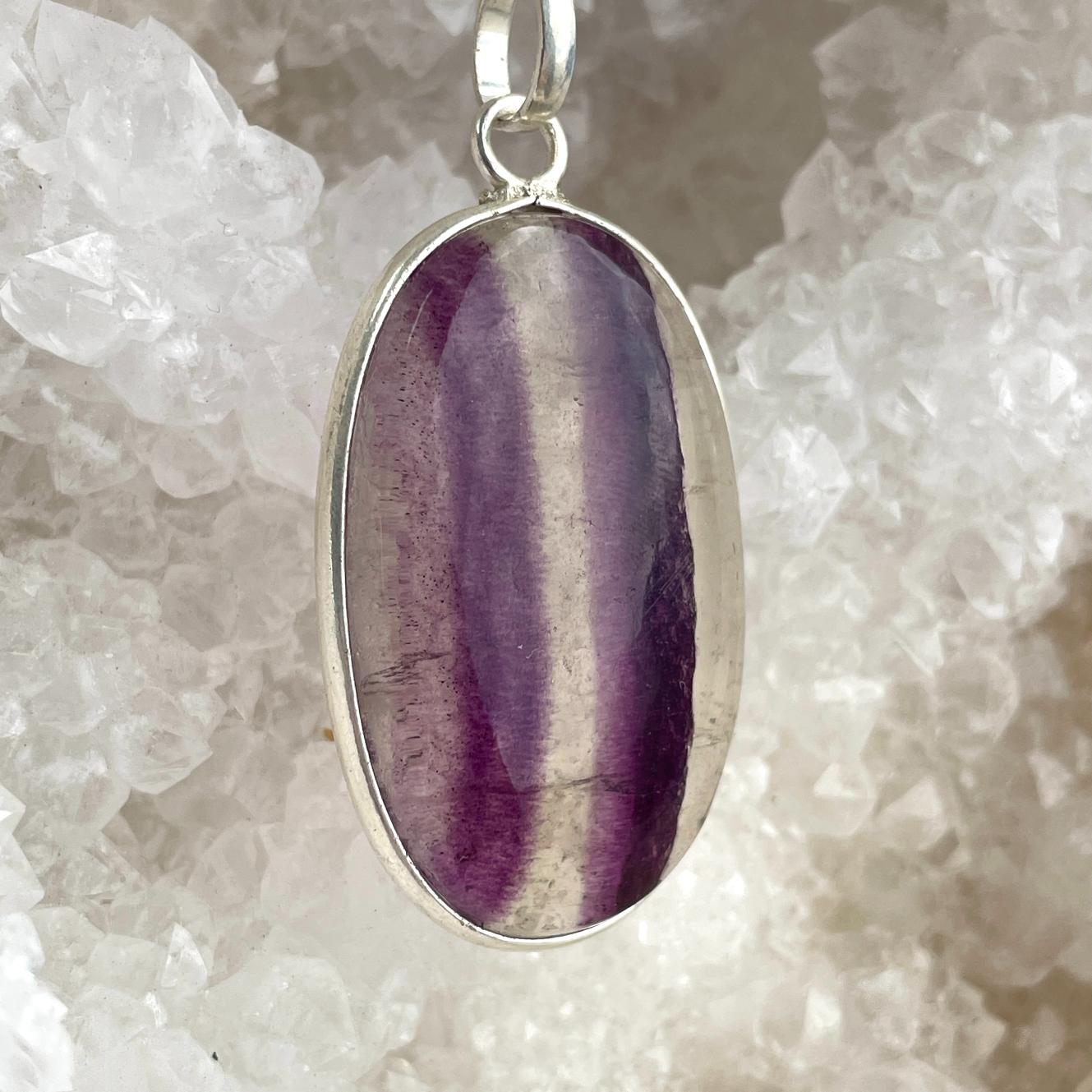 Sterling Silver Pendant - Fluorite LRG - SP60
