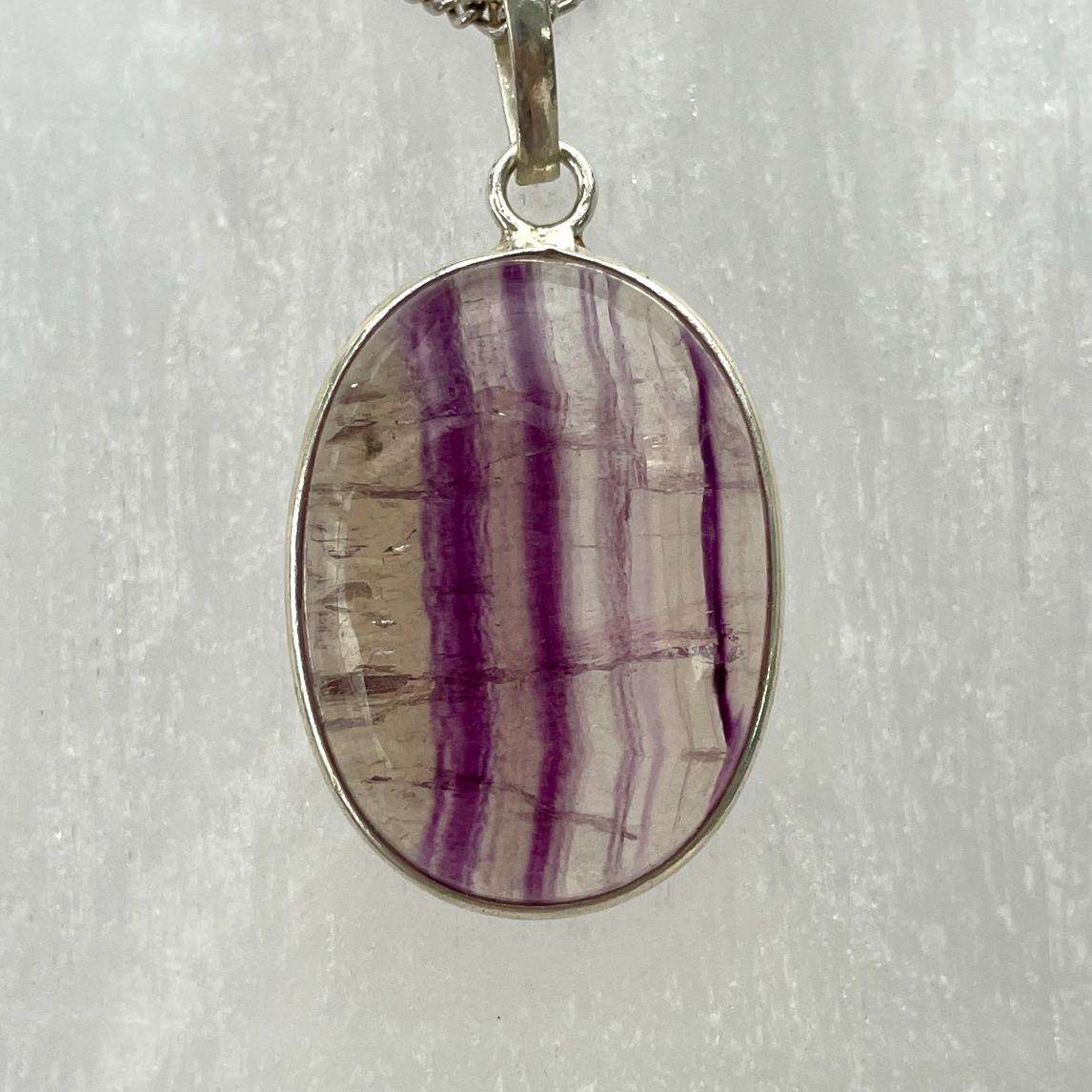 Sterling Silver Pendant - Fluorite - SP61