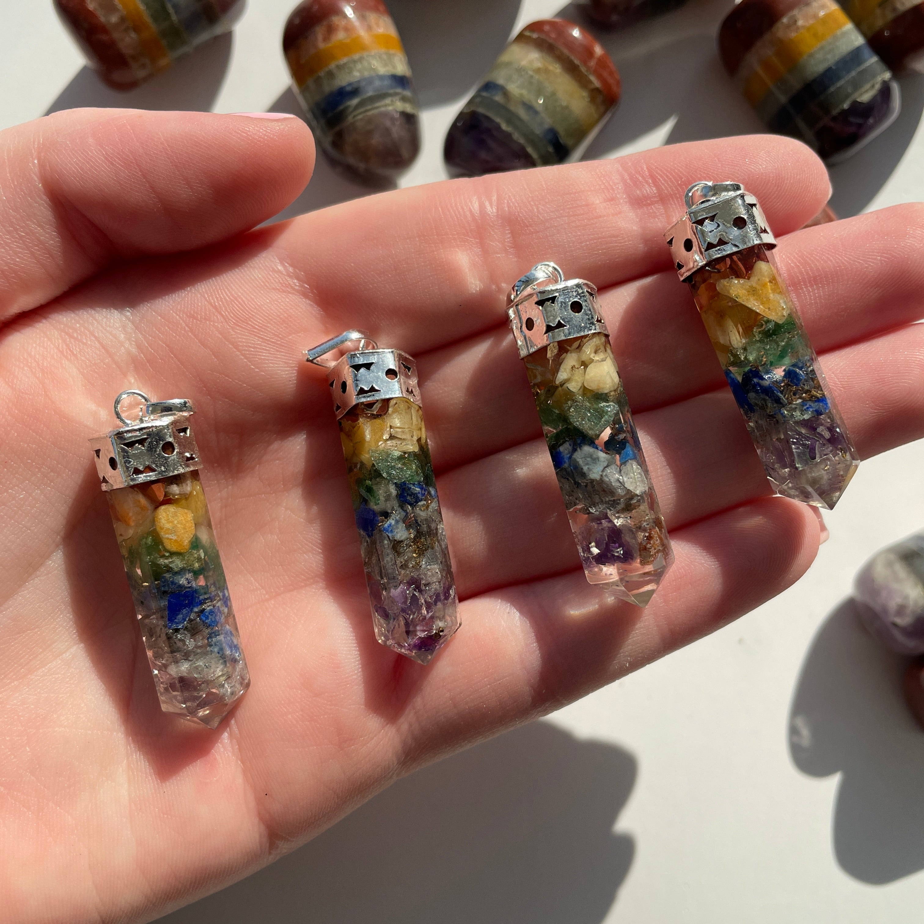 Chakra Orgonite - Cap Point Pendant