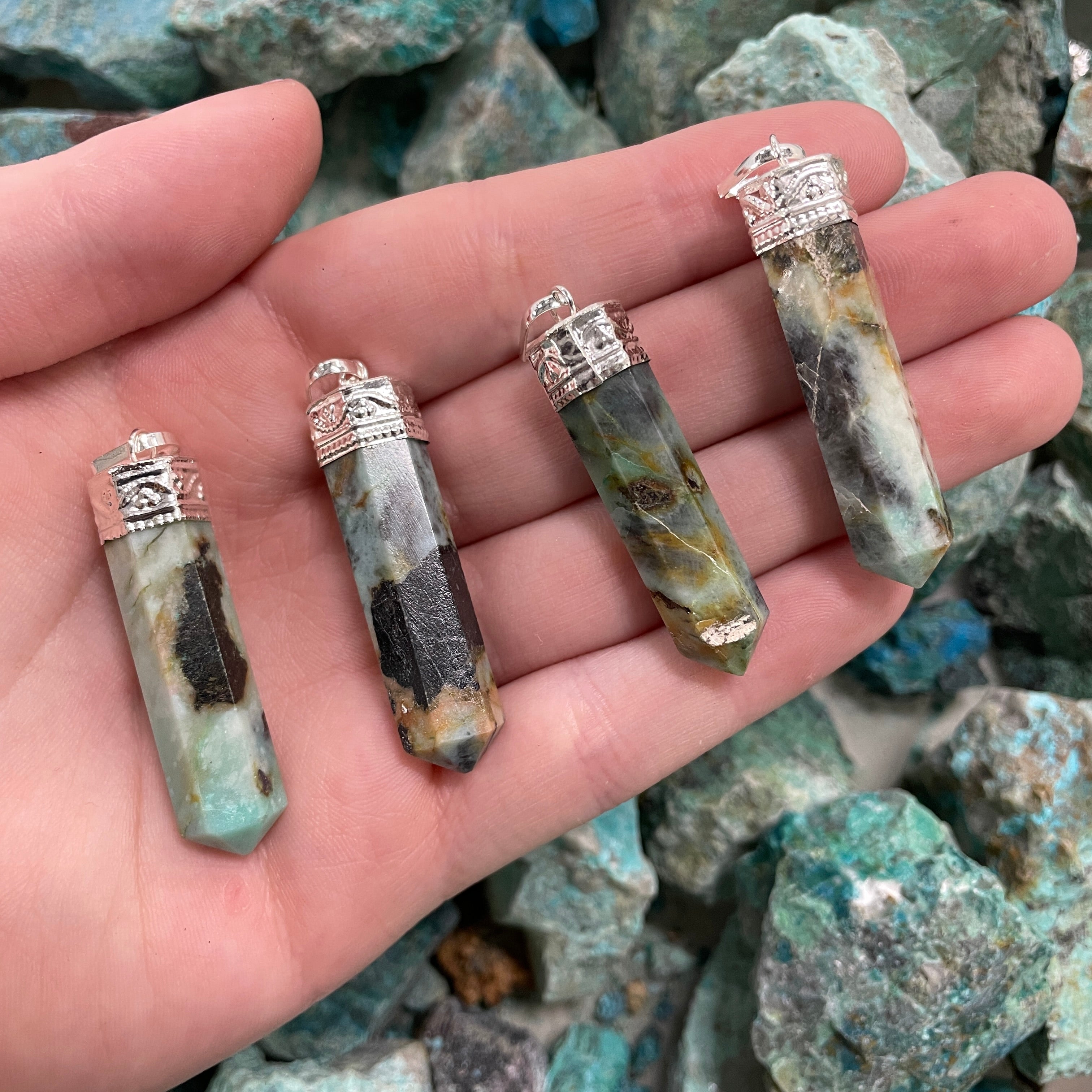 Chrysocolla - Cap Point Pendant