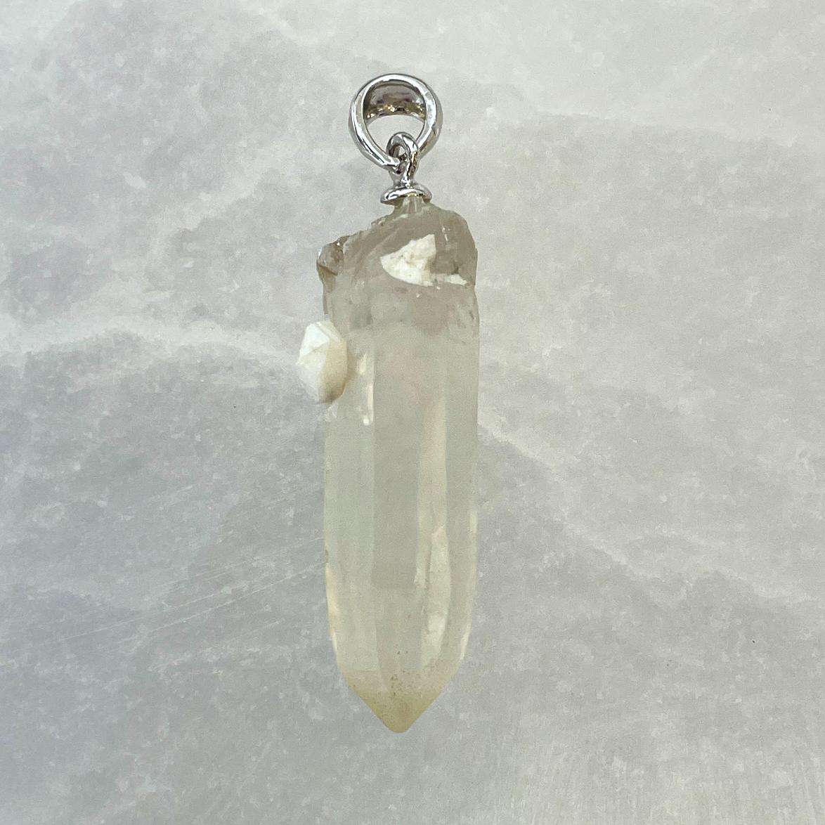 Himalayan Quartz AA Silver Pendant