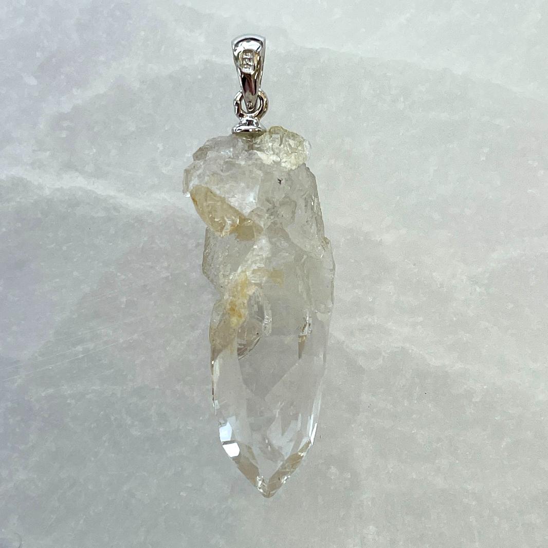 Himalayan Quartz AA Silver Pendant