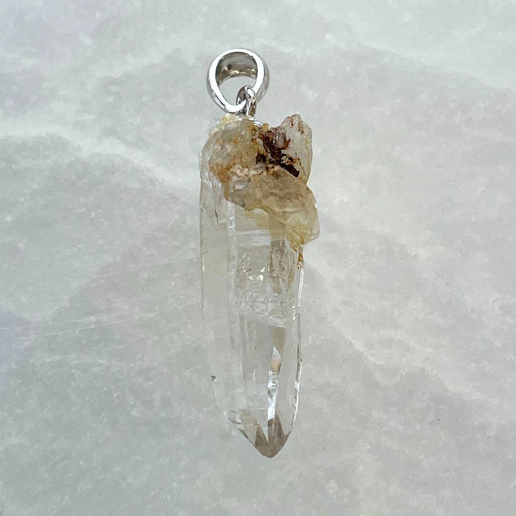 Himalayan Quartz AA Silver Pendant