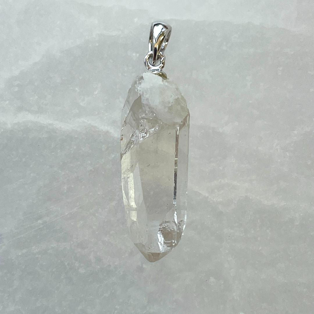 Himalayan Quartz AA Silver Pendant