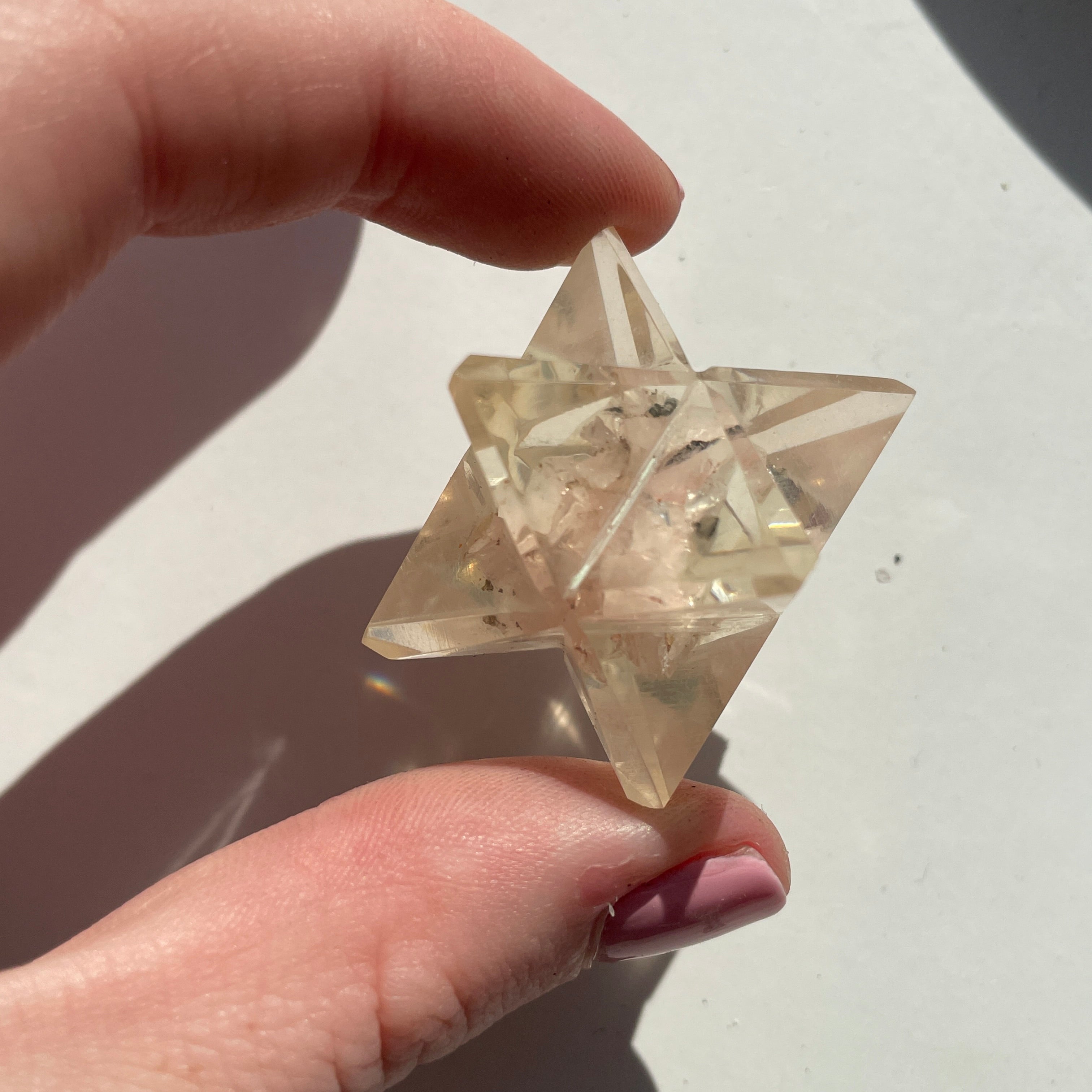 Orgonite Merkaba - Rose Quartz 2cm