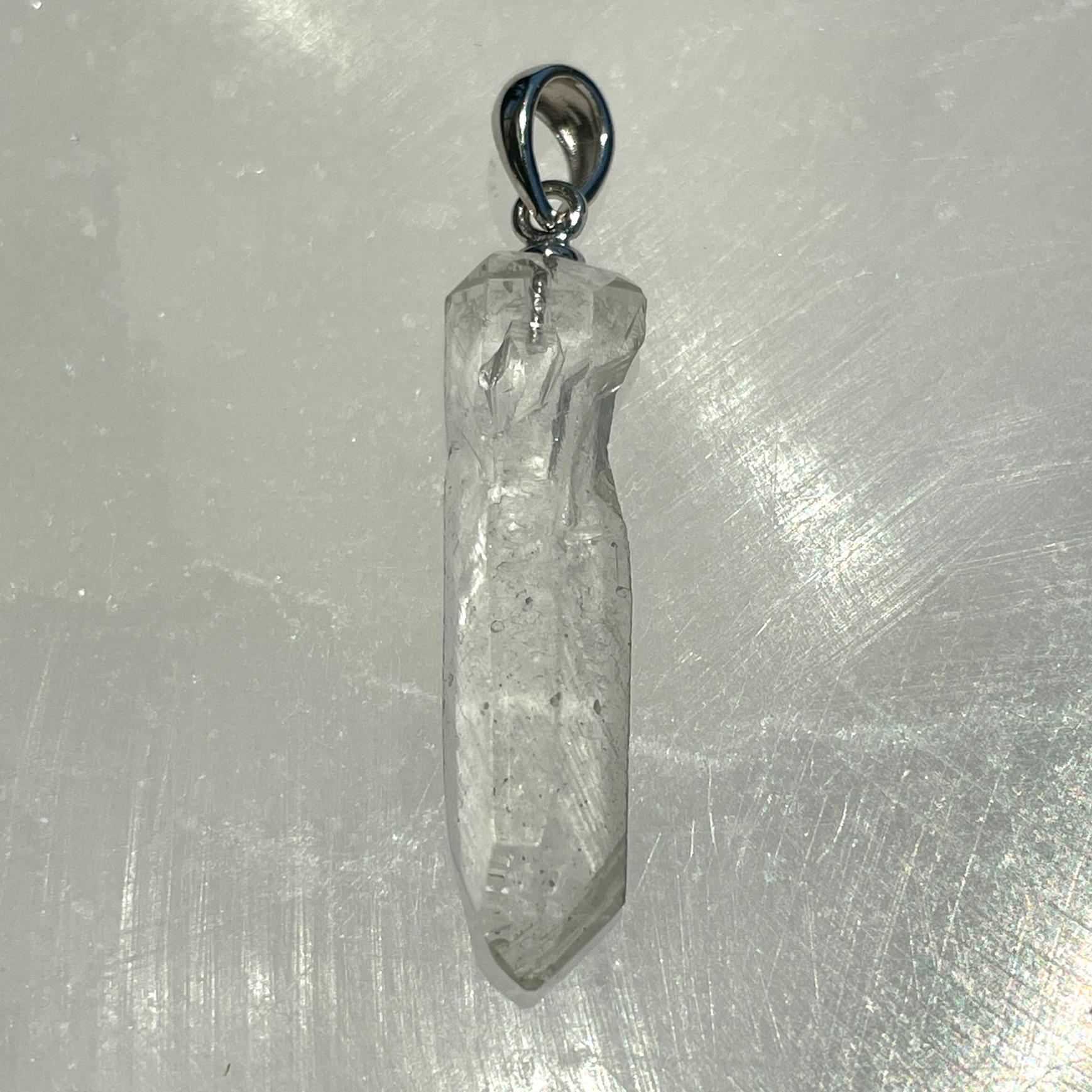 Alligator Quartz AA - Silver Pendant