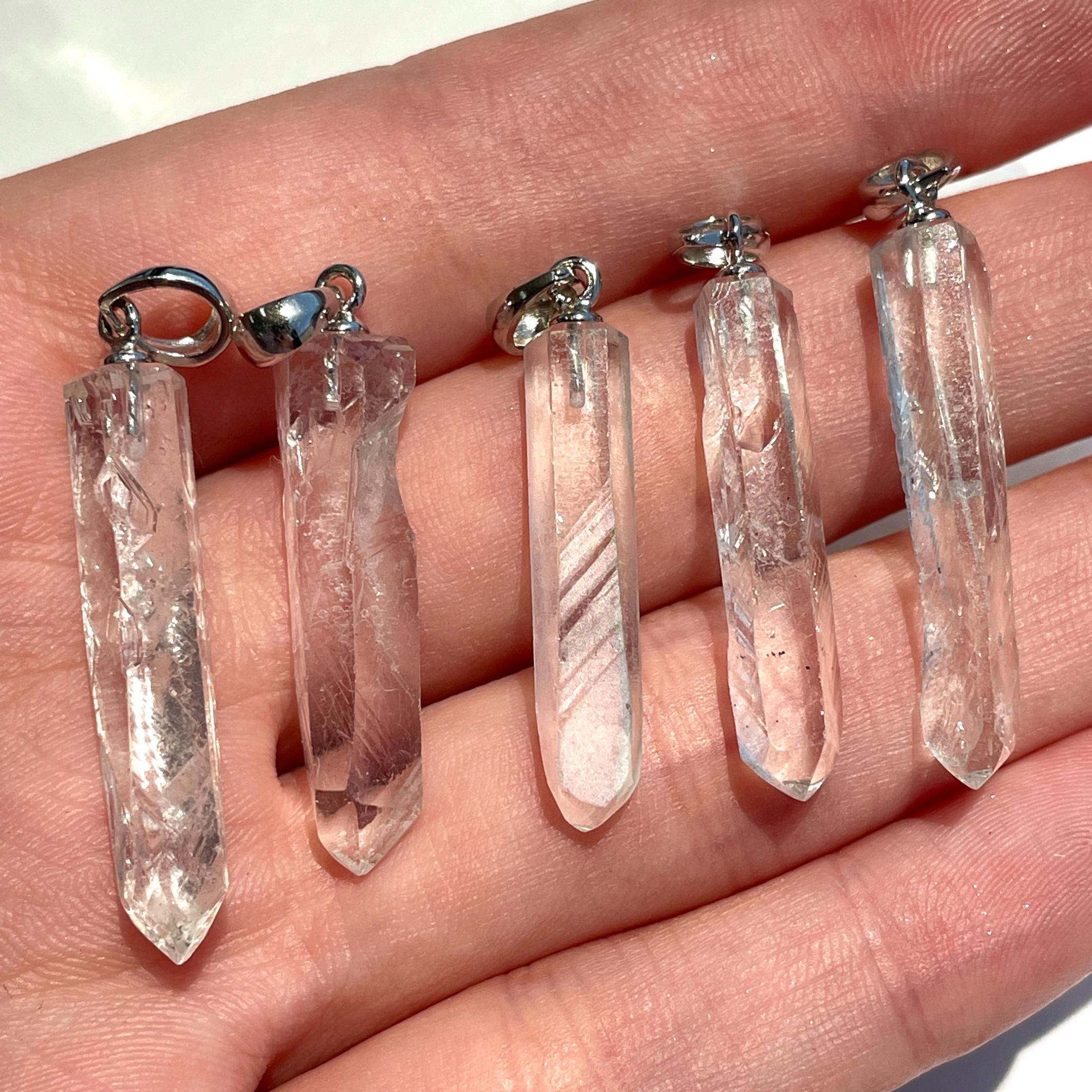 Alligator Quartz AA - Silver Pendant