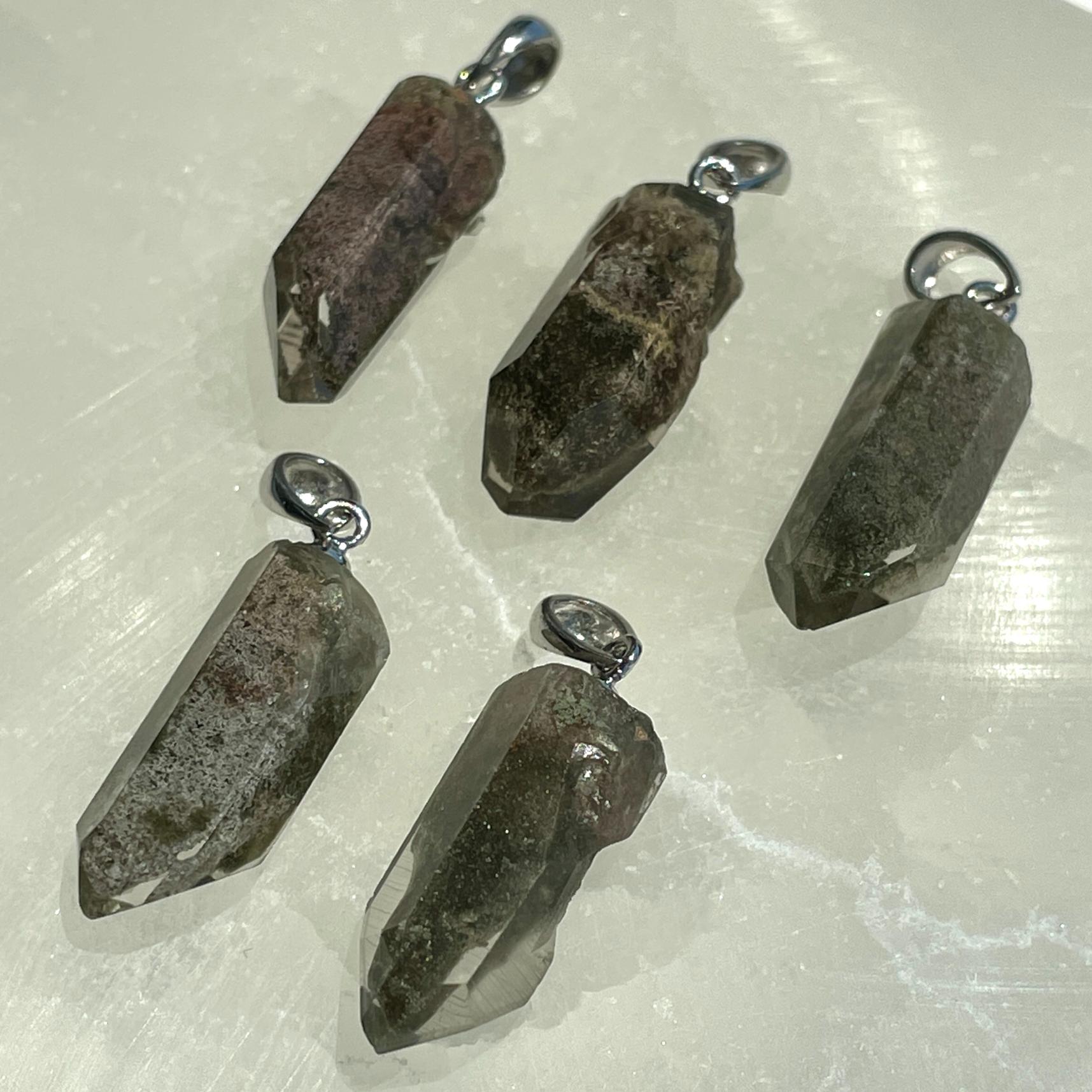 Green Phantom A+ Sterling Silver Pendant