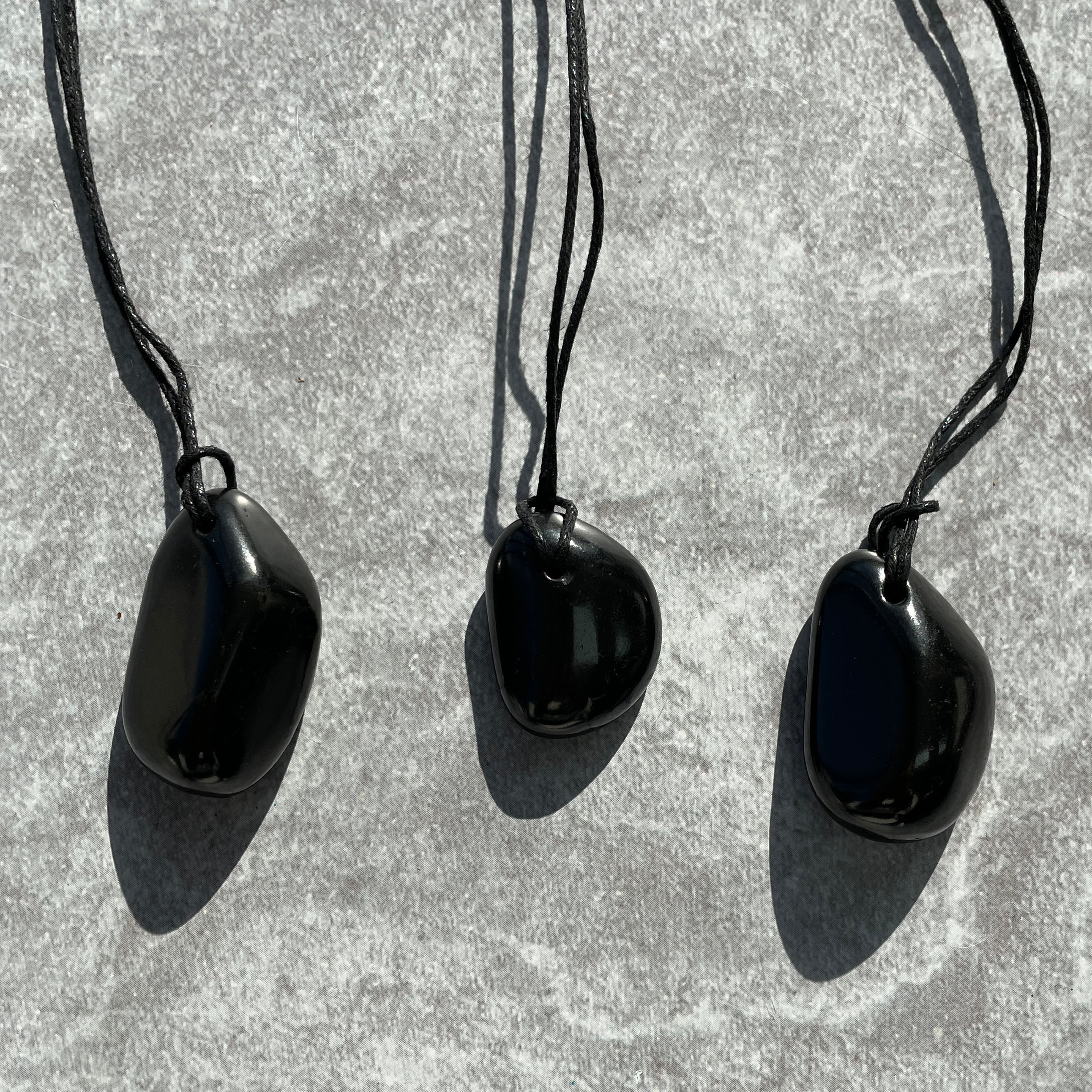 Shungite Necklace - Large Tumble
