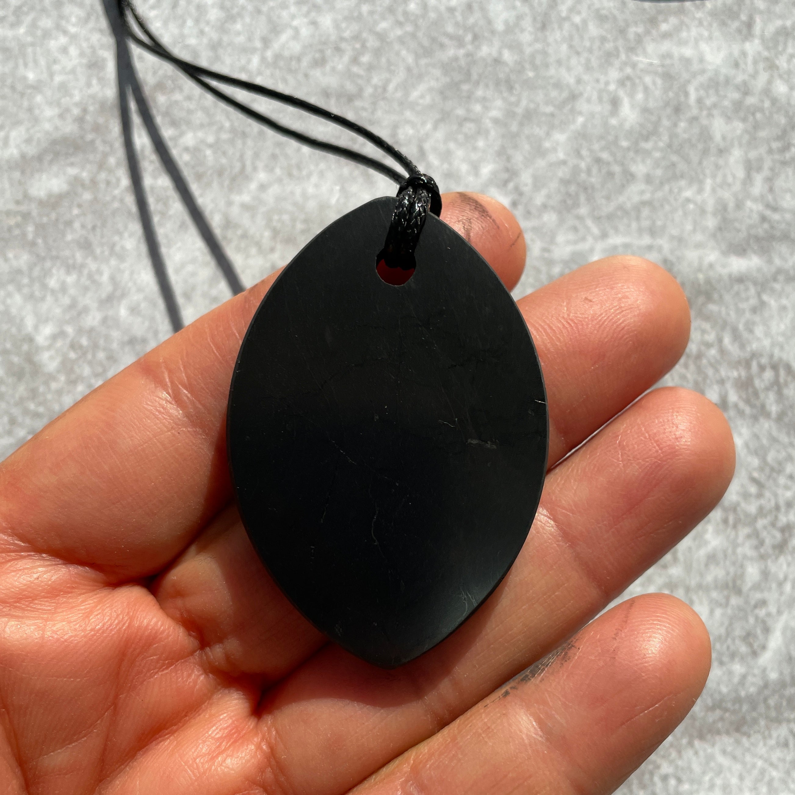 Shungite Necklace - Leaf