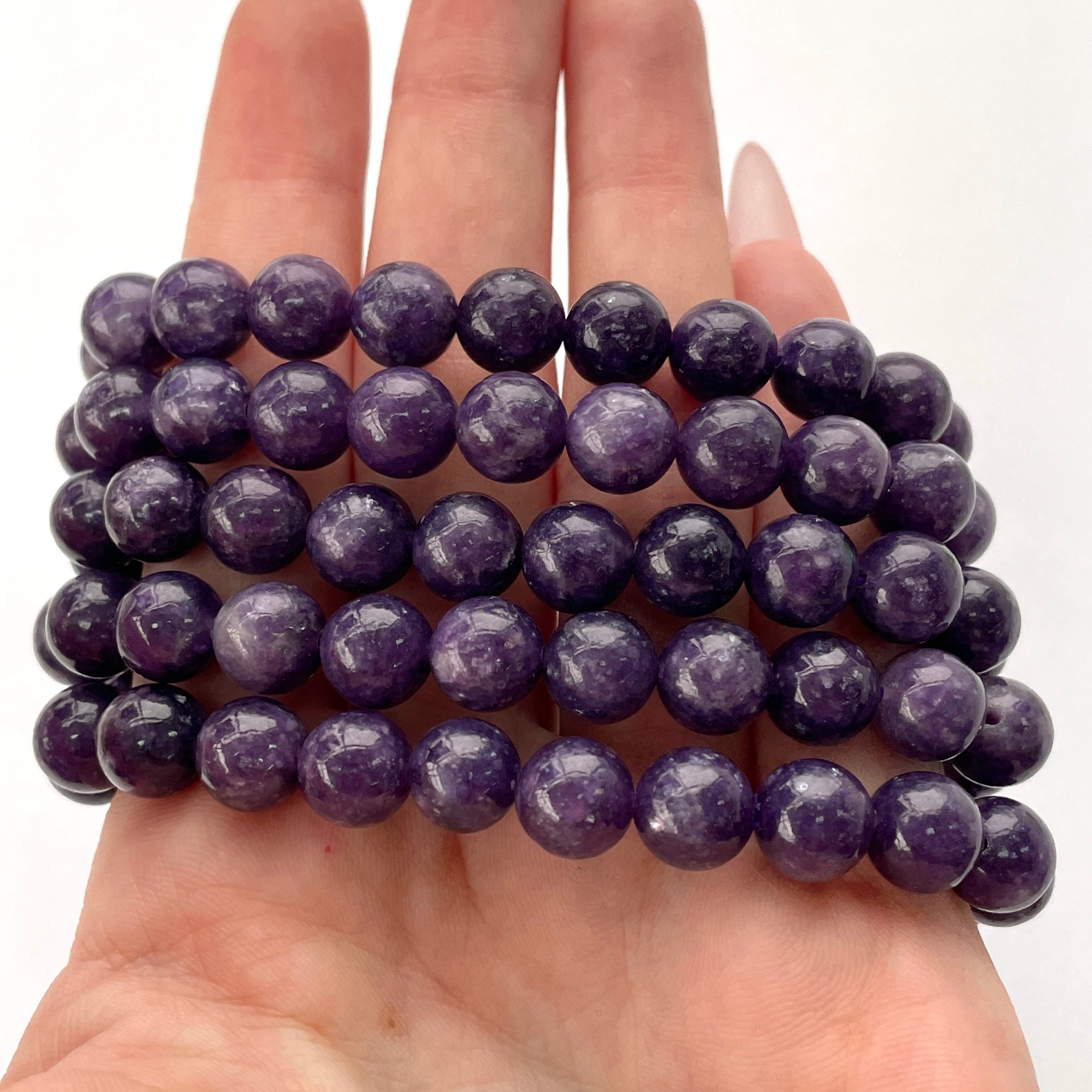 Lepidolite Beads Bracelet