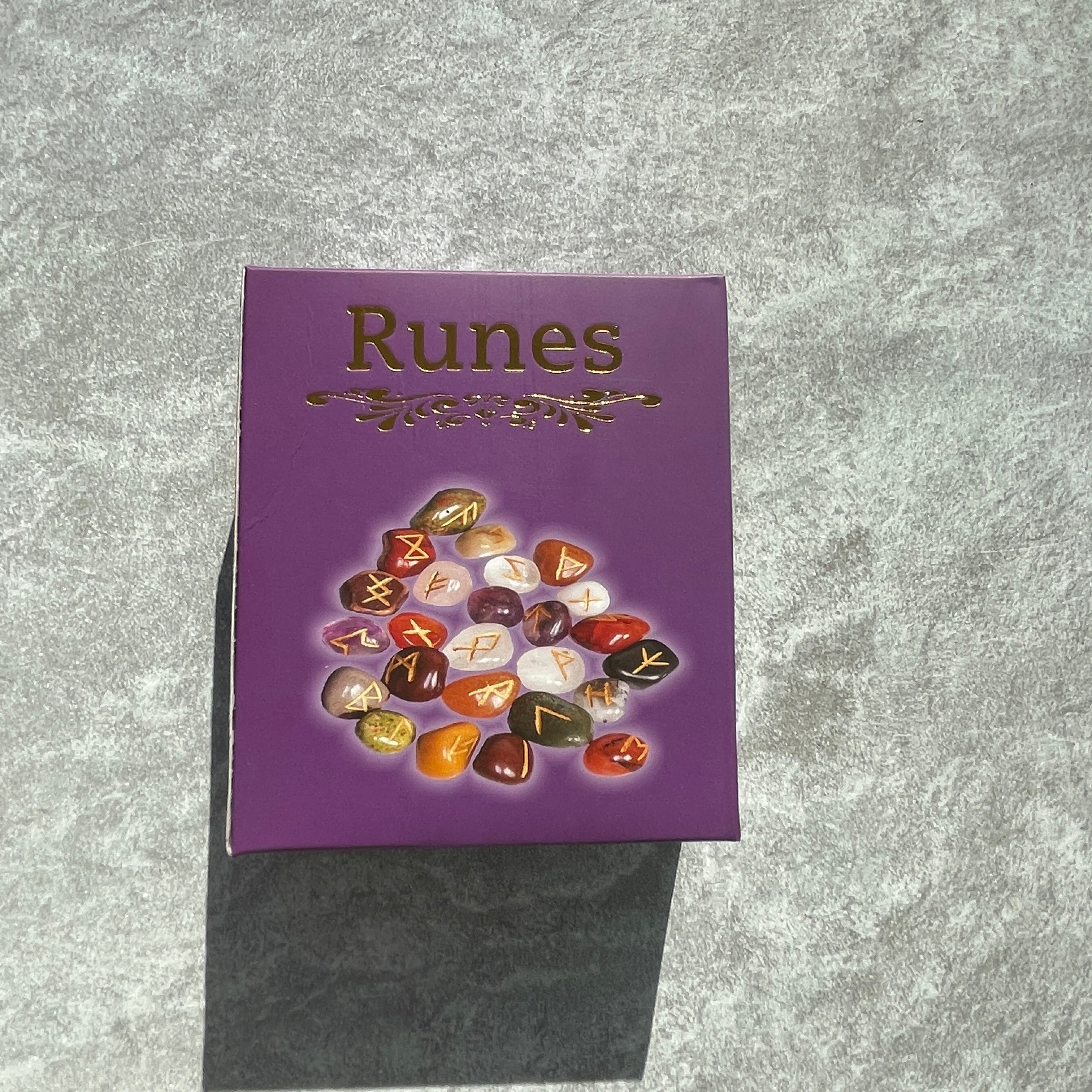 Rainbow Moonstone - Boxed Runes Set