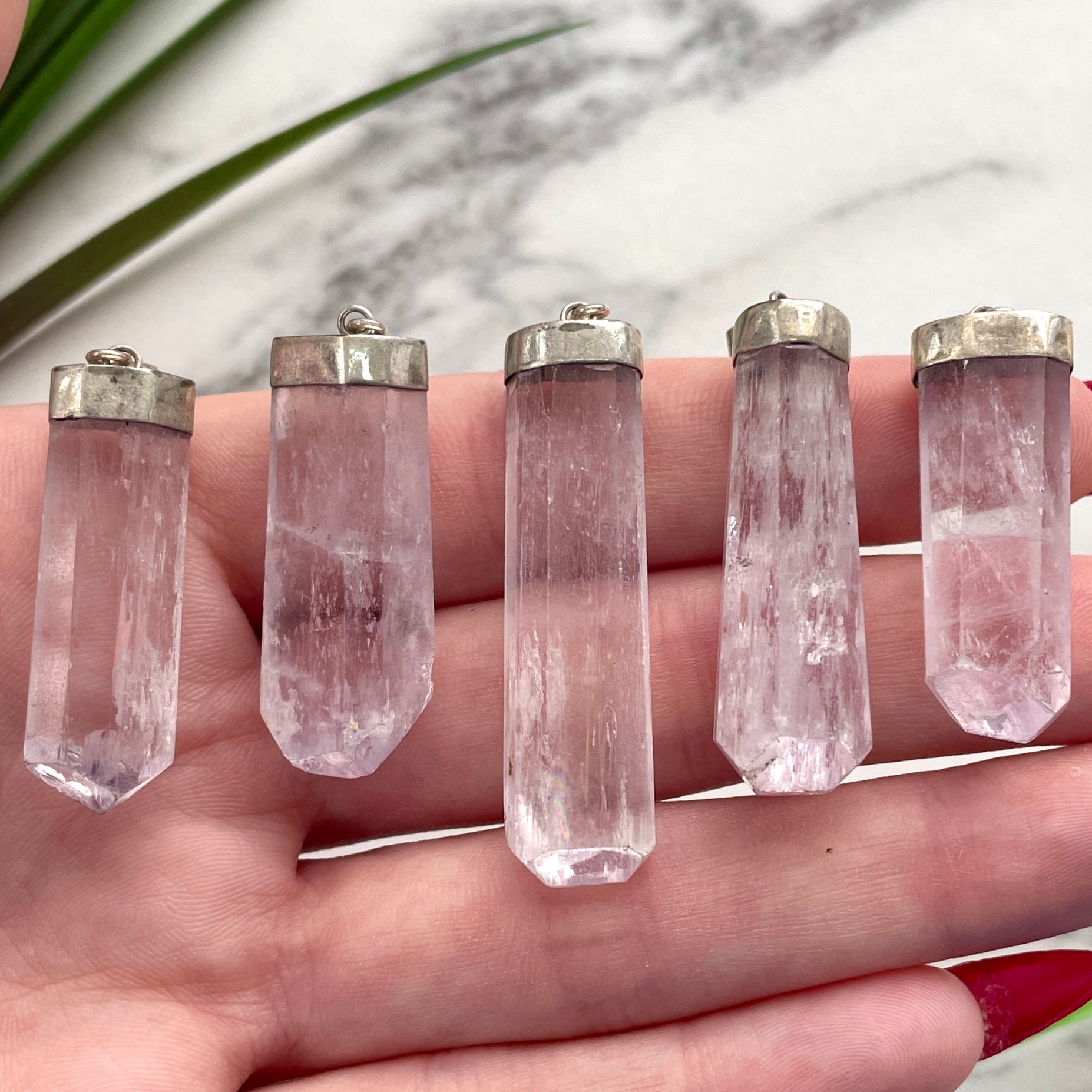 Kunzite Sterling Silver Pendant