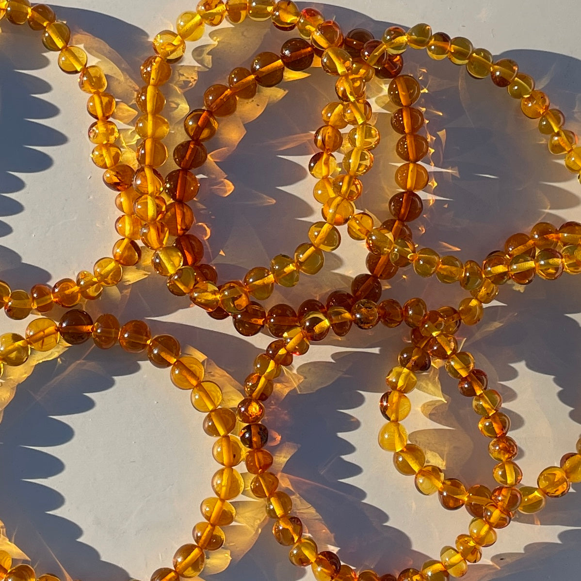 Amber Freeform Beads Bracelet - Style A