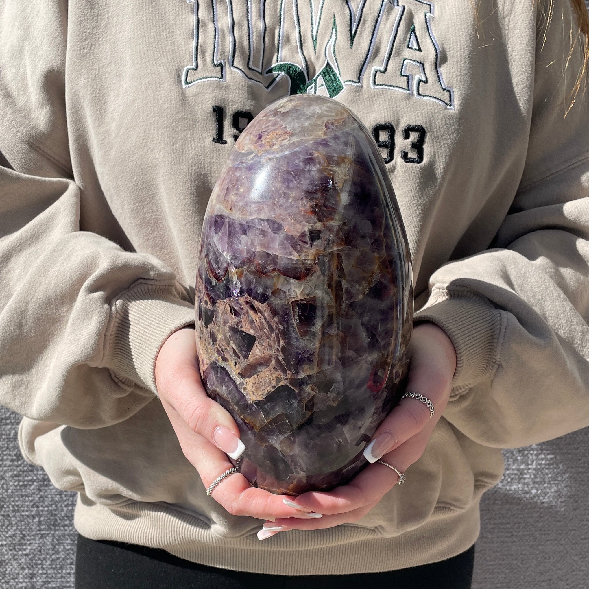 Chevron Amethyst - Oval - 03