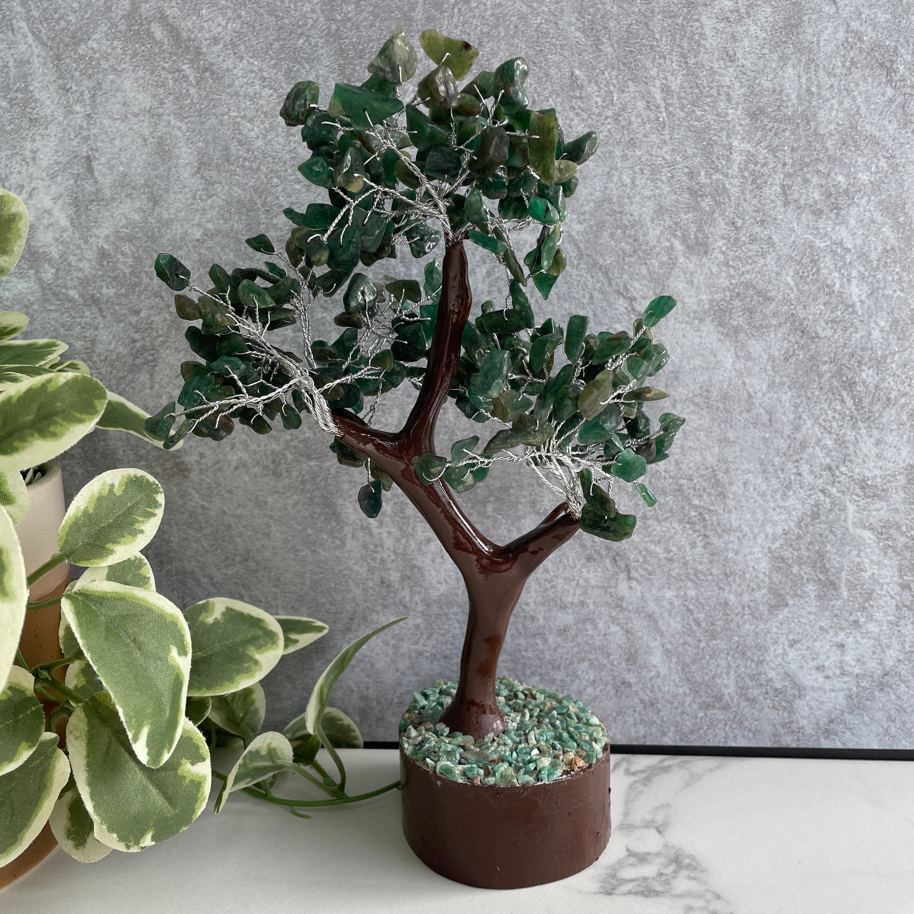 Green Aventurine Dark Tree - Large 020