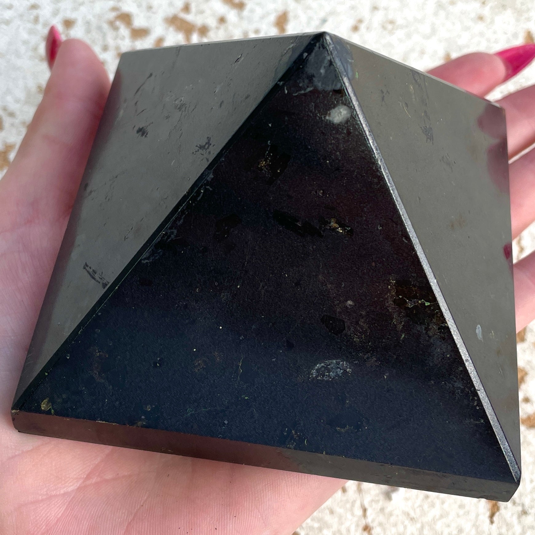 Black Tourmaline Pyramid - 9cm