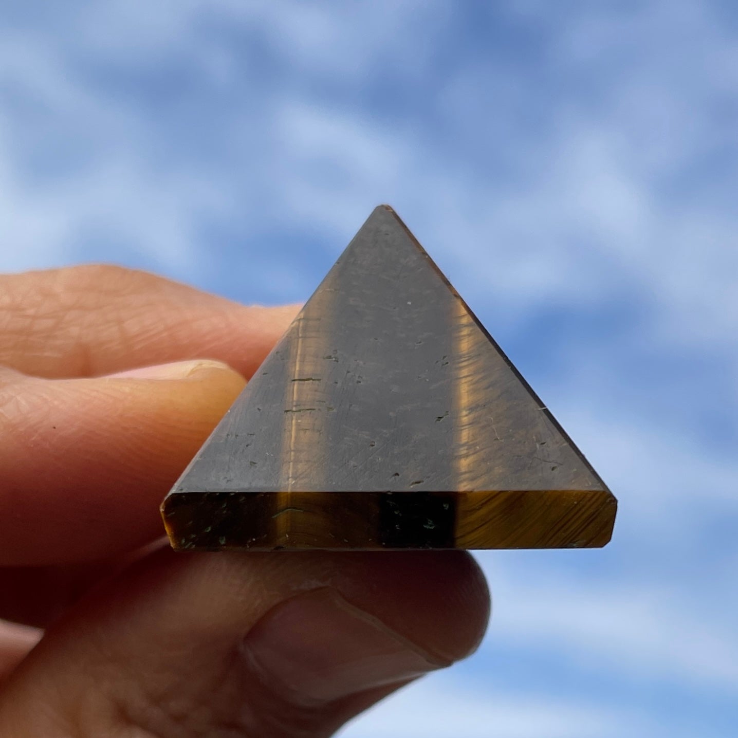 Tigers Eye - Mini Pyramid - 3cm