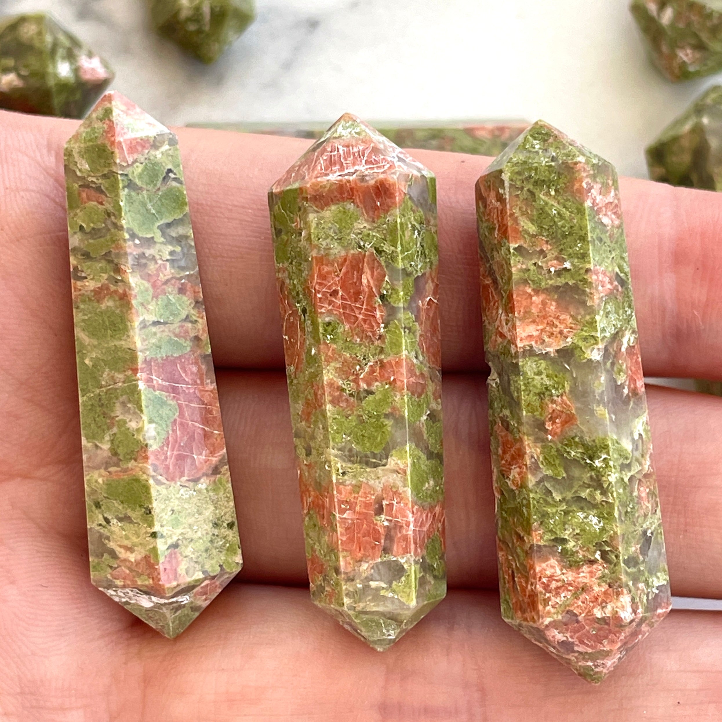Unakite Dt Wand Mini - 1pc
